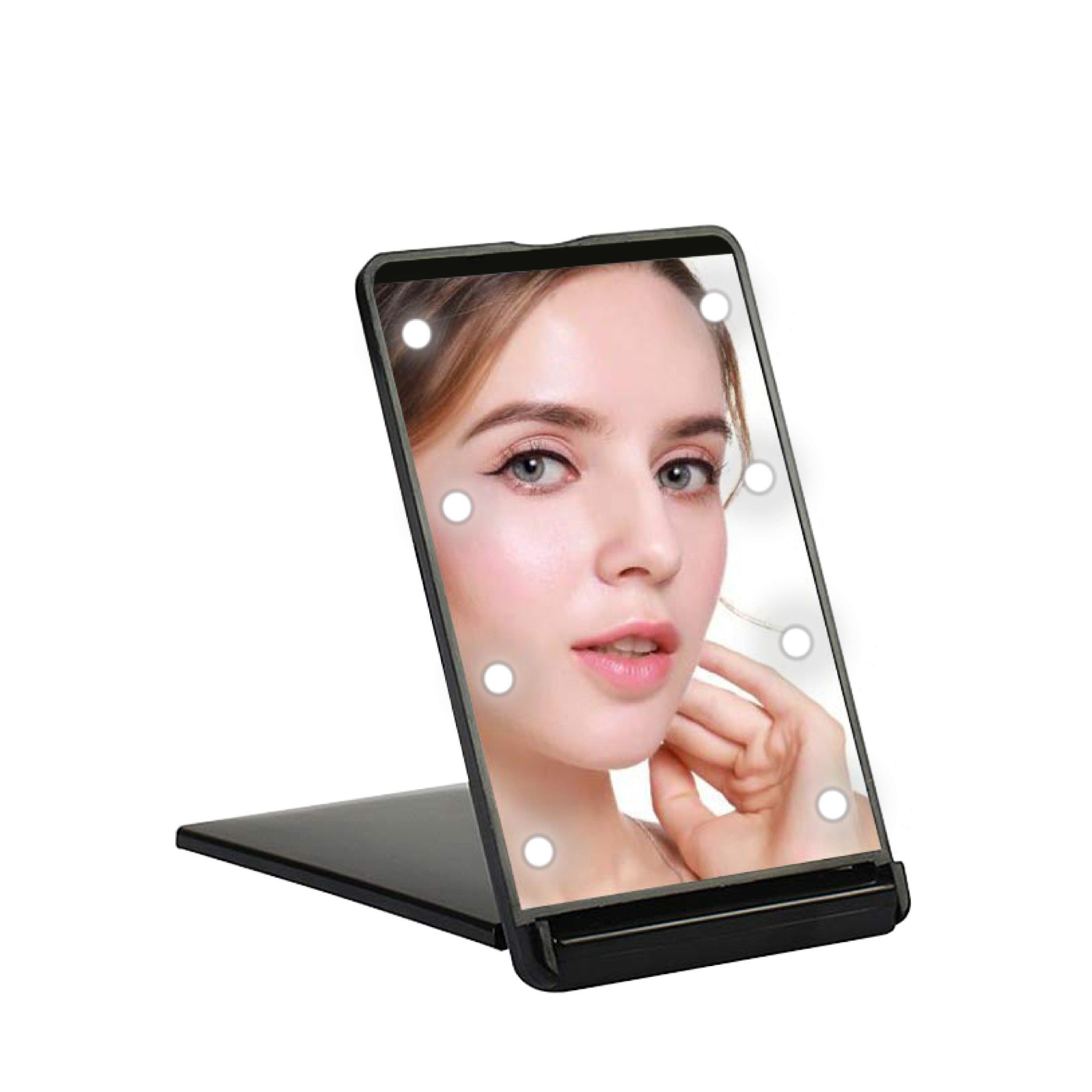Compact Beauty Mirror with LED Lights - Yellowtree