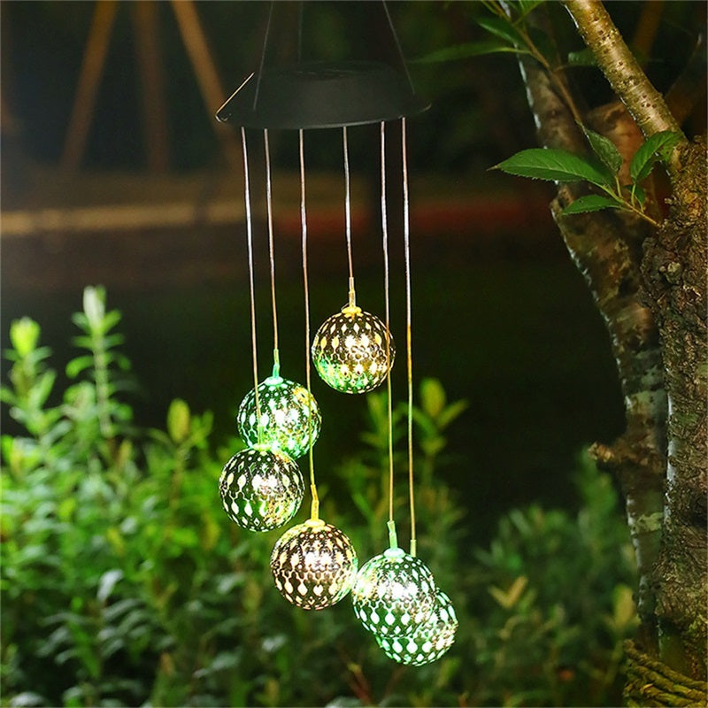 Solar LED Colour Changing Wind Chime - Yellowtree
